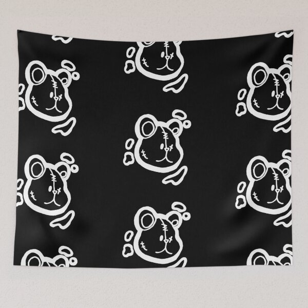 Item preview, Street Teddy White Outline designed and sold by lineartdesigns.