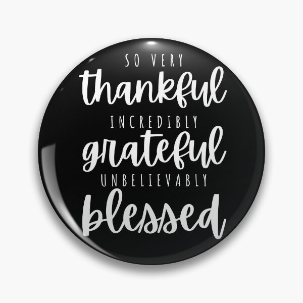 Item preview, Thankful, grateful, blessed - white designed and sold by Cane & Abel Creations ..