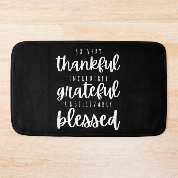 Item preview, Thankful, grateful, blessed - white designed and sold by Cane & Abel Creations ..