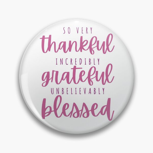Item preview, Thankful, grateful, blessed - berry designed and sold by Cane & Abel Creations ..