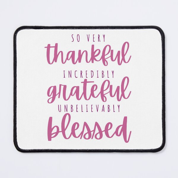 Item preview, Thankful, grateful, blessed - berry designed and sold by Cane & Abel Creations ..