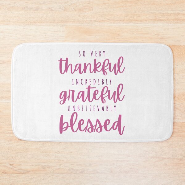 Item preview, Thankful, grateful, blessed - berry designed and sold by Cane & Abel Creations ..