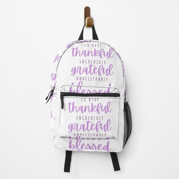 Item preview, Thankful, grateful, blessed - grape designed and sold by Cane & Abel Creations ..