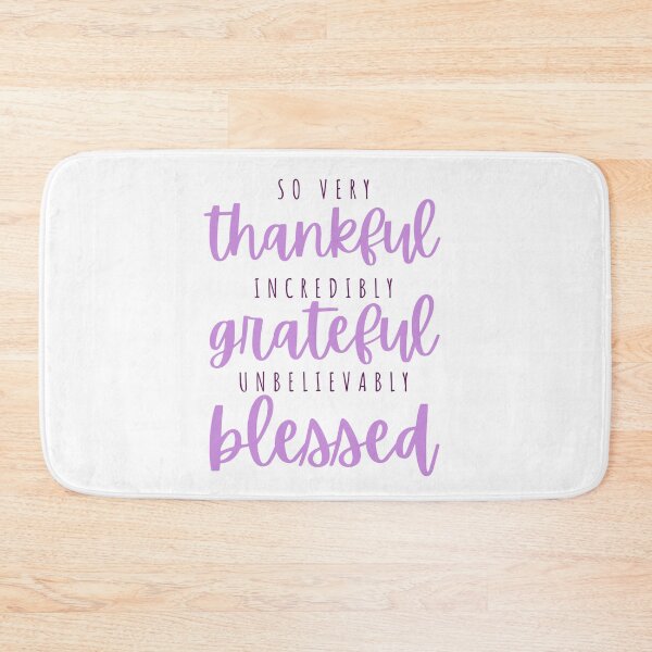 Item preview, Thankful, grateful, blessed - grape designed and sold by Cane & Abel Creations ..