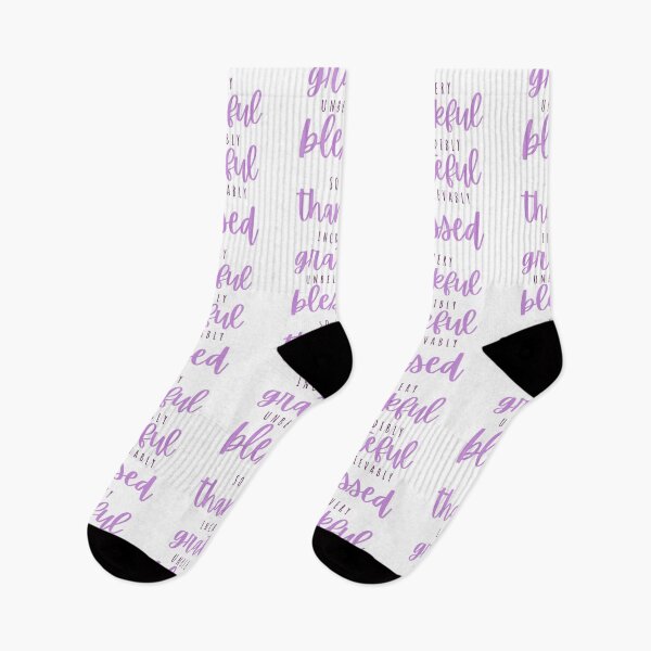Item preview, Thankful, grateful, blessed - grape designed and sold by Cane & Abel Creations ..