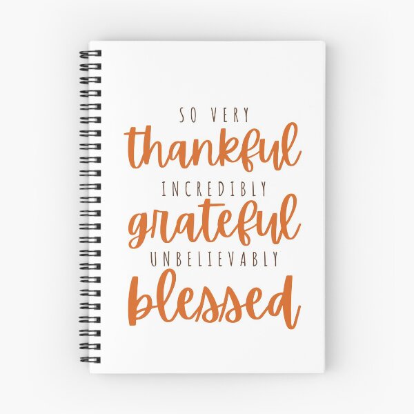 Item preview, Thankful, grateful, blessed - cinnamon designed and sold by Cane & Abel Creations ..