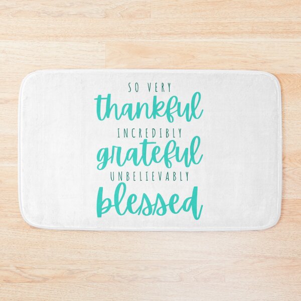Item preview, Thankful, grateful, blessed - spearmint designed and sold by Cane & Abel Creations ..
