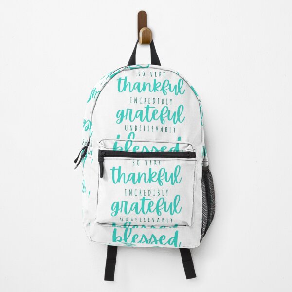 Item preview, Thankful, grateful, blessed - spearmint designed and sold by Cane & Abel Creations ..
