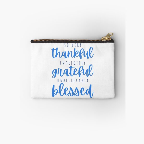 Item preview, Thankful, grateful, blessed - blueberry designed and sold by Cane & Abel Creations ..