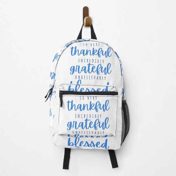 Item preview, Thankful, grateful, blessed - blueberry designed and sold by Cane & Abel Creations ..