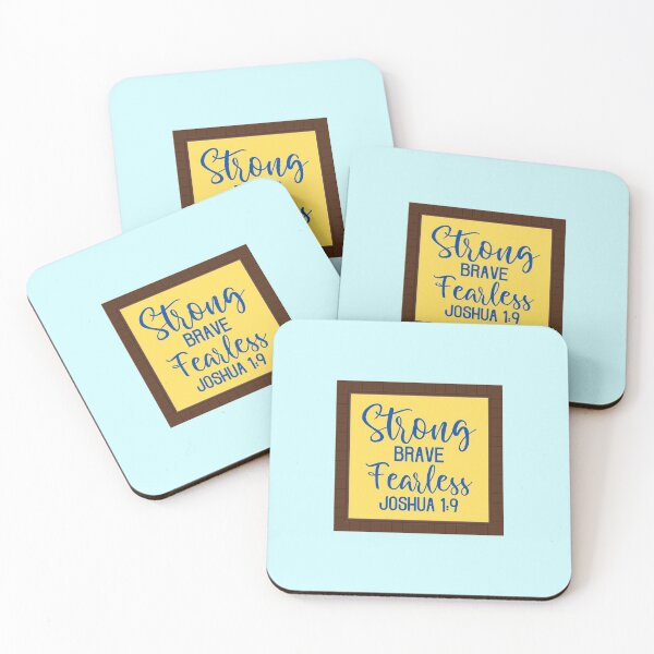 Item preview, Strong Brave Fearless Bible Verse designed and sold by Prayingwarrior.