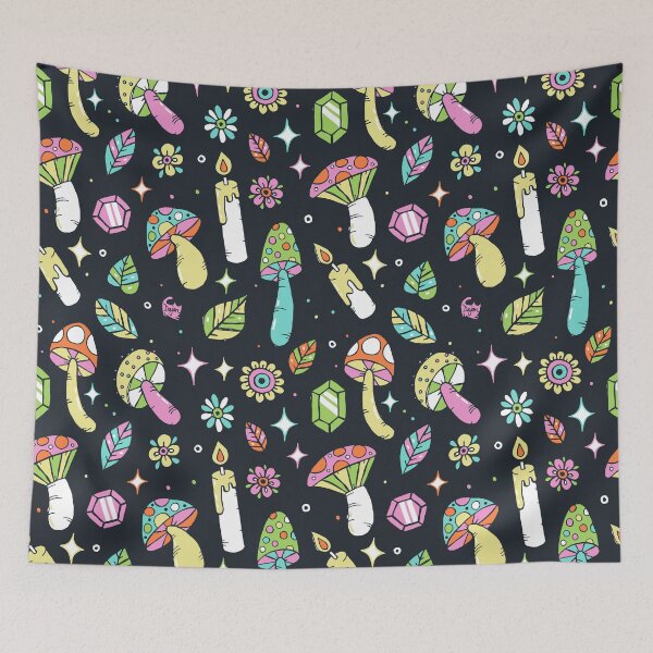 Item preview, Magic Mushroom Forest Pattern designed and sold by dajonacevedo.