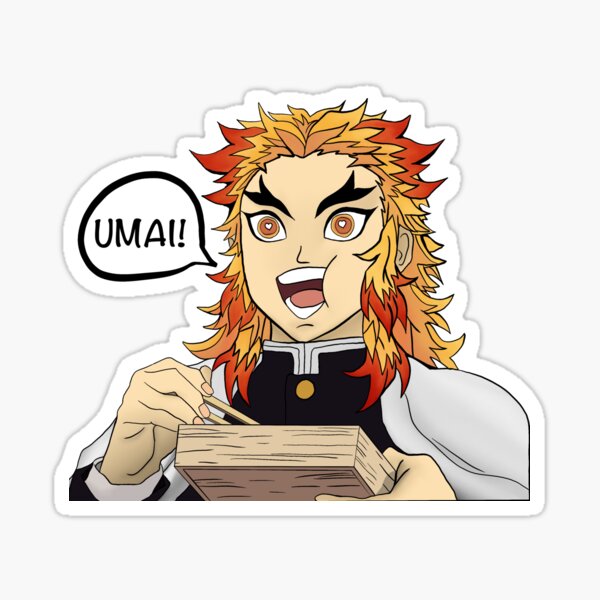 Flammensäule Umai Glänzender Sticker