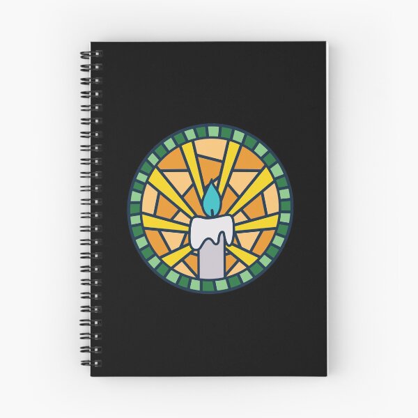 Item preview, Retro Mosaic Church window with Candle Shattered Glass and Light designed and sold by themoodydecor.