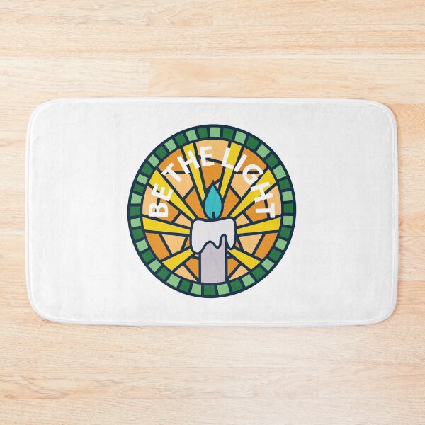 Item preview, Be the Light Candle Mosaic Church Window Shattered Glass designed and sold by themoodydecor.