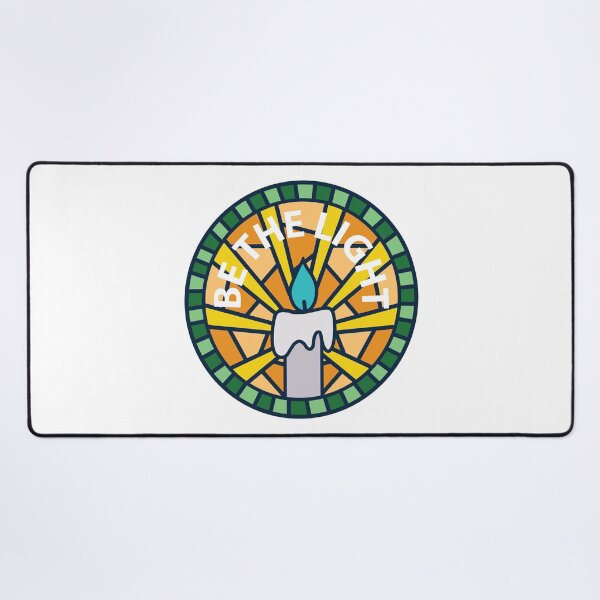 Item preview, Be the Light Candle Mosaic Church Window Shattered Glass designed and sold by themoodydecor.