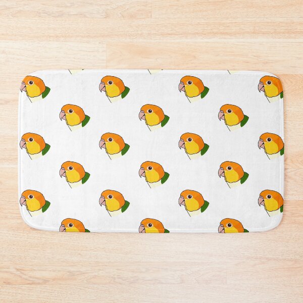 Item preview, white bellied caique parrot portrait designed and sold by Kelsea Taylor.