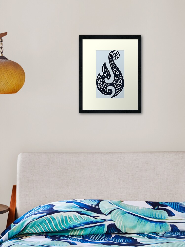 Hei Matau, Maori Hook design meaning Prosperity Poster for Sale