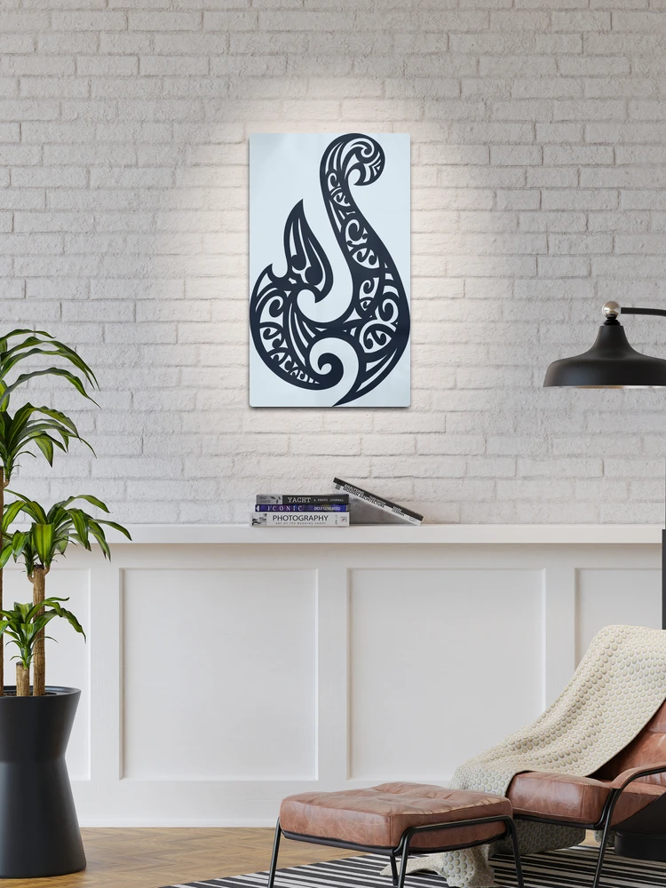 Hei Matau, Maori Hook design meaning Prosperity Metal Print for