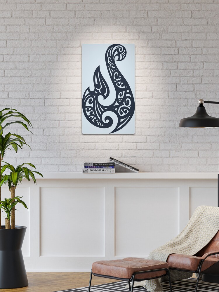 Hei Matau, Maori Hook design meaning Prosperity Metal Print for Sale by  Kiwidom