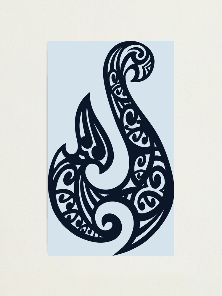 Hei Matau, Maori Hook design meaning Prosperity Photographic Print for  Sale by Kiwidom