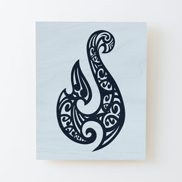 Hei matau traditional maori hook  Mounted Print for Sale by Kiwidom