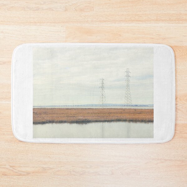 Item preview, Power Lines above Marshlands, San Francisco Bay #2 designed and sold by ywphotos.