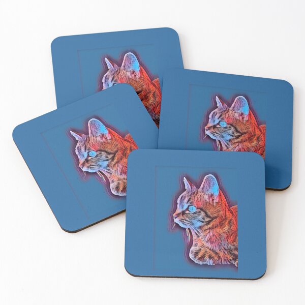 Item preview, Tabby Cat in Red Tones designed and sold by CheekyGrace.