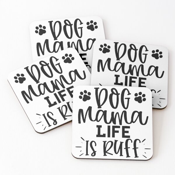 Item preview, Dog Mama Life Is Ruff. Funny Dog Lover Design. designed and sold by That Cheeky Tee.