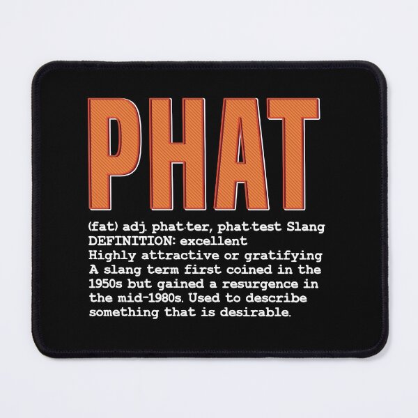 Item preview, Phat! Cool Eighties Retro Slang Definition designed and sold by GravitiTees.