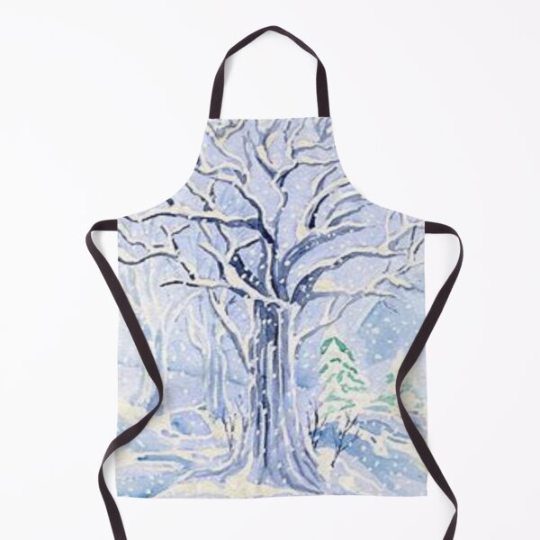 Item preview, Blue Snow Covered Trees print on stickers. t-shirts, accessories and home decor. designed and sold by lduke47.