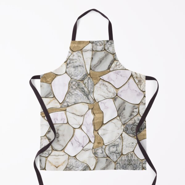 Item preview, White Marbles and Gold Voronoi Abstract designed and sold by k9printart.