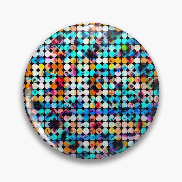 Item preview, graphic design geometric circle pattern abstract background in blue orange brown designed and sold by Mrvell.
