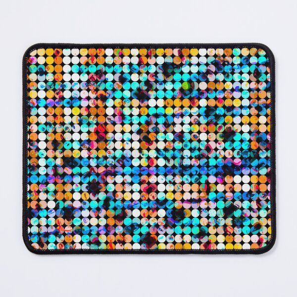 Item preview, graphic design geometric circle pattern abstract background in blue orange brown designed and sold by Mrvell.