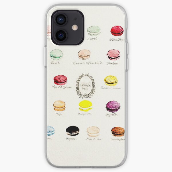 Laduree Macarons Flavor Menu iPhone Soft Case