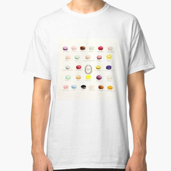 Laduree Macarons Flavor Menu Classic T-Shirt