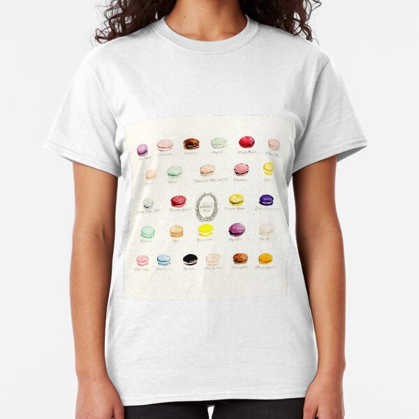 Laduree Macarons Flavor Menu Classic T-Shirt