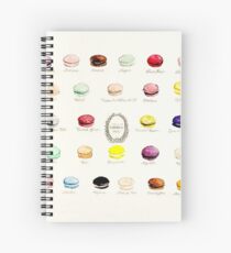 Laduree Macarons Flavor Menu Spiral Notebook