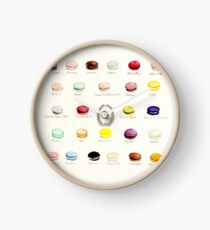 Laduree Macarons Flavor Menu Clock