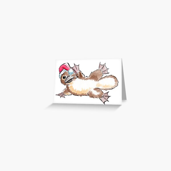 Platypuses Don't Have Christmas! (In The Style of Etsy) Greeting Card