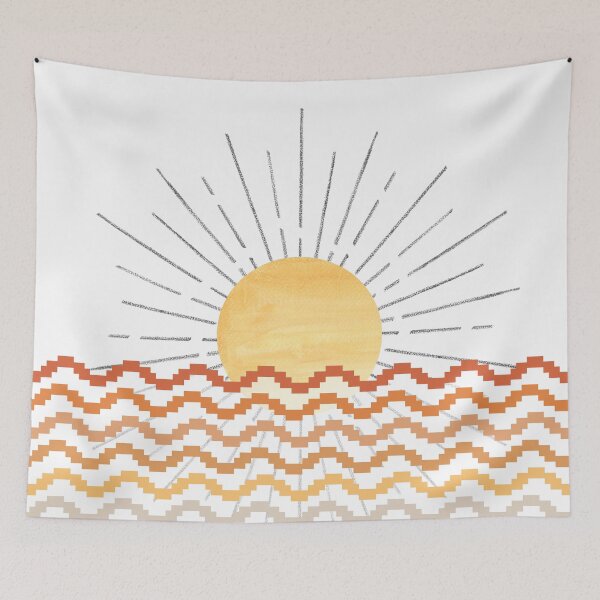 Item preview, Pixel boho sunrise designed and sold by WhalesWay.