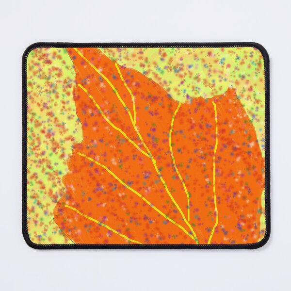 Item preview, Orange Abstract Leaf Painting designed and sold by Tamas Das.