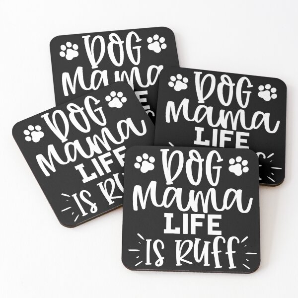 Item preview, Dog Mama Life Is Ruff. Funny Dog Lover Design. designed and sold by That Cheeky Tee.