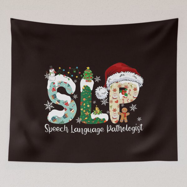Item preview, Funny SLP Speech Language Pathologist Santa Christmas Pajama designed and sold by SharonBender.