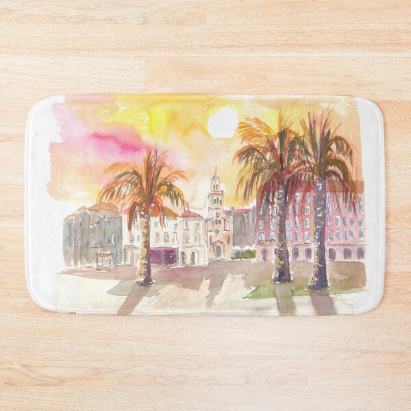 Item preview, Enjoying the Palms in Split Croatia with warm Sunlight designed and sold by artshop77.