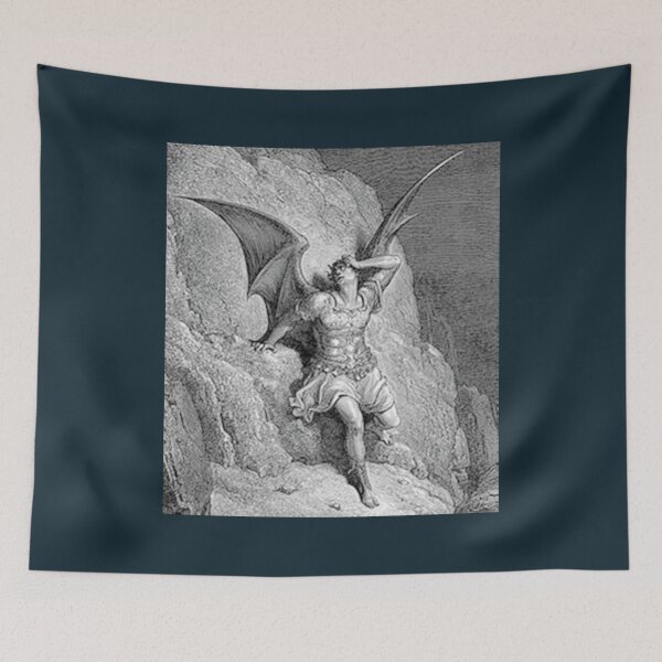 Artikelvorschau, Gustave Dore Paradise Lost Satan Profil entworfen und verkauft von desirex.