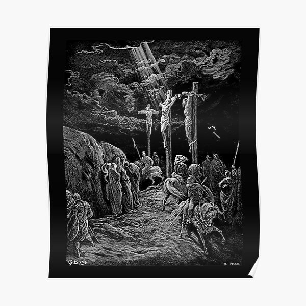 Gustave Dore The Crucifixion Bible Biblical Christ Crucify Poster For