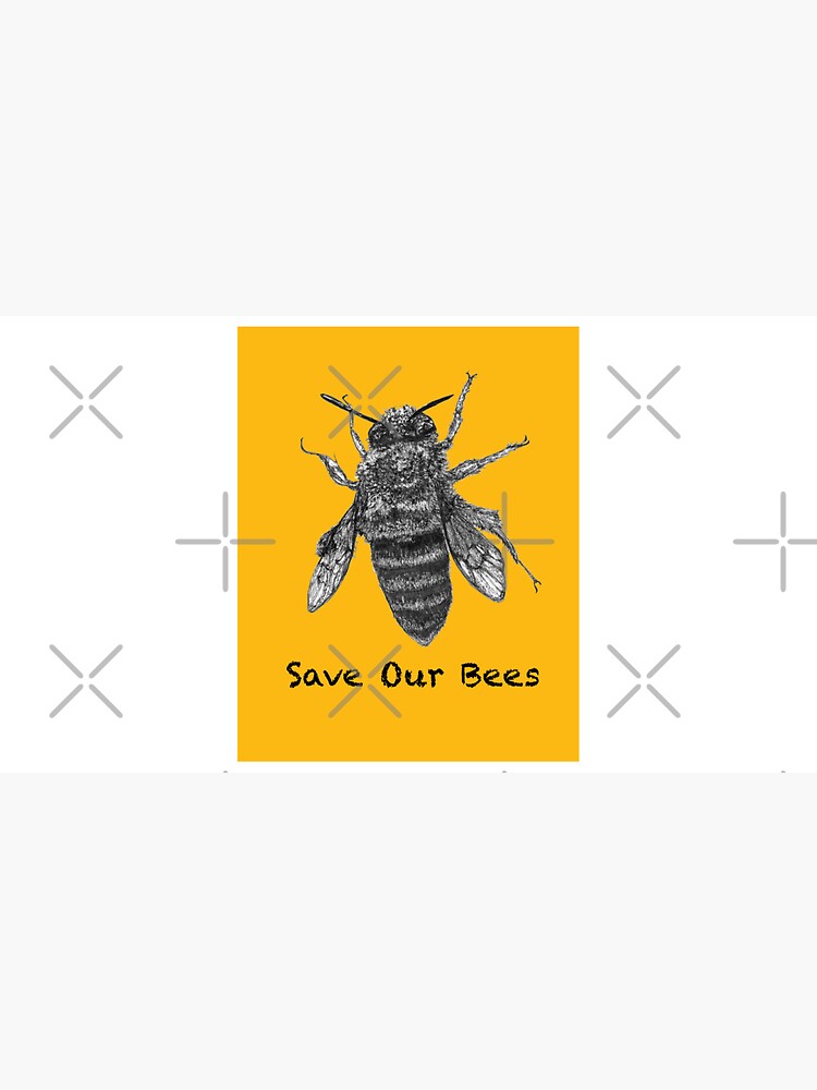 Save Our Bees in GOLD - featuring Buzzie the Bee by Wildcard-Sue