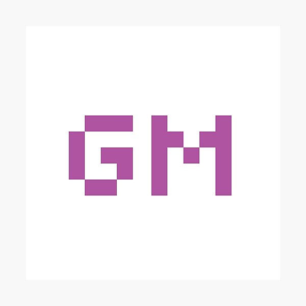 gm (good morning) Photographic Print by baridesign | Redbubble gm (good morning) Photographic Print by baridesign
