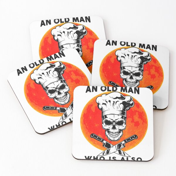 Item preview, Never Underestimate An Old Man Who Is Also A Chef Moon designed and sold by DavidBenson47.